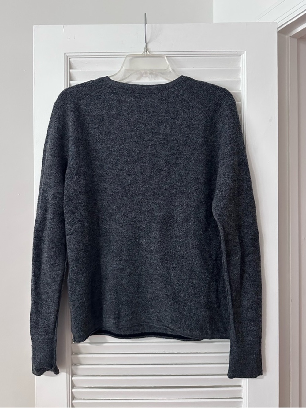 Rag & Bone New York Henley Sweater — Charcoal Grey - size L - Picture 4 of 5